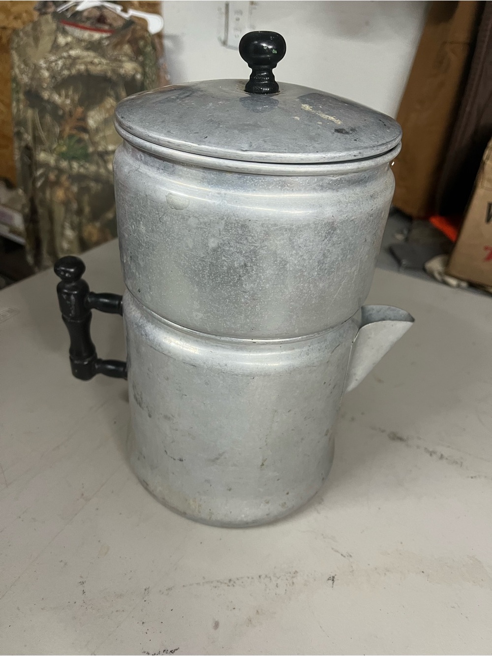 Classic Aluminum Stovetop Coffee Percolator - Silver